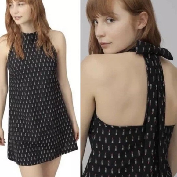 Anthropologie Blk Hutch lipstick shaft dress XS